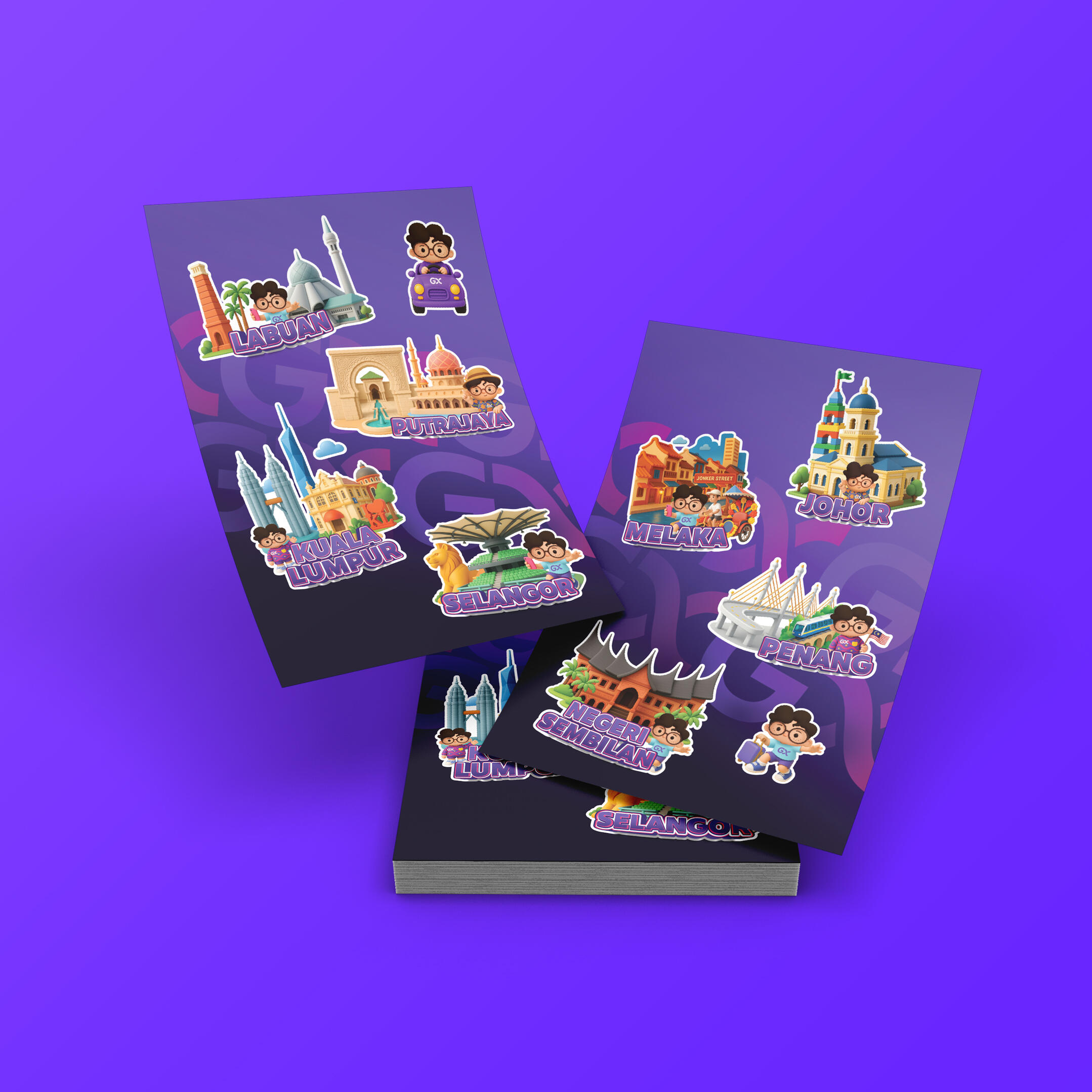 GXBANK: Johan in every state STICKER PACK